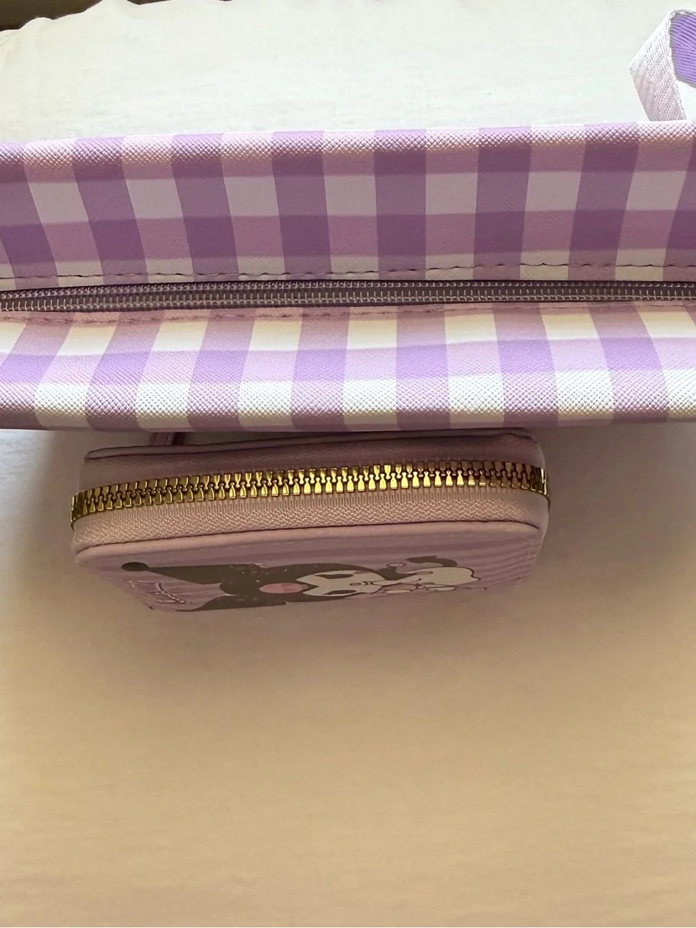 NWT Sanrio Kuromi Wallet & Pencil Case Bundle Kawaii Purple